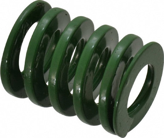 Dayton Lamina 9-1605-11 Die Spring 1" Hole Dia, 1/2" Rod Dia, 1-1/4" Free Length, Green