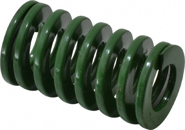 Dayton Lamina 9-1607-11 Die Spring 1" Hole Dia, 1/2" Rod Dia, 1-3/4" Free Length, Green