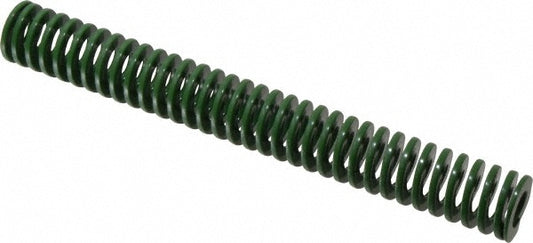 Dayton Lamina 9-1632-11 Die Spring 1" Hole Dia, 1/2" Rod Dia, 8" Free Length, Green