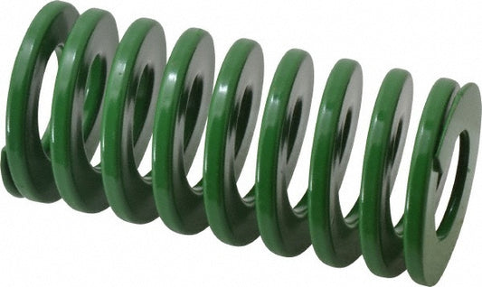 Dayton Lamina 9-3216-11 Die Spring 2" Hole Dia, 1" Rod Dia, 4" Free Length, Green