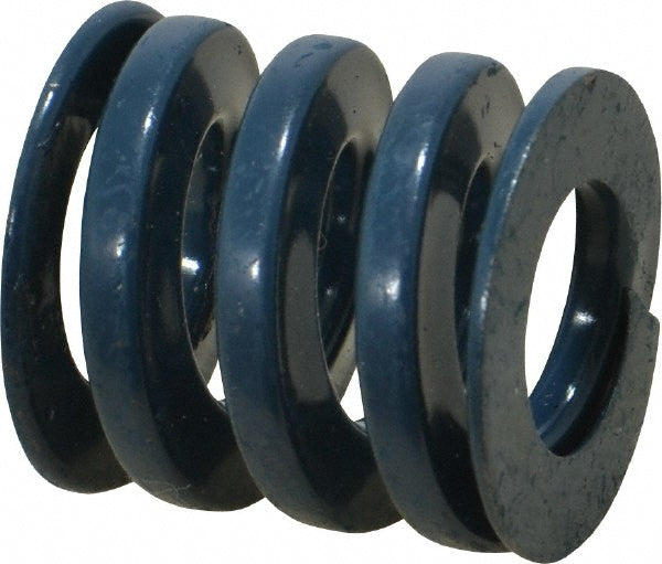 Dayton Lamina 9-1604-21 Die Spring 1" Hole Dia, 1/2" Rod Dia, 1" Free Length, Blue