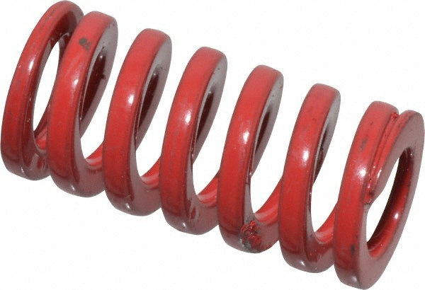 Dayton Lamina 9-0804-26 Die Spring 1/2" Hole Dia, 9/32" Rod Dia, 1" Free Length, Red