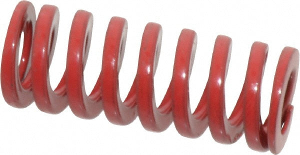 Dayton Lamina 9-0805-26 Die Spring 1/2" Hole Dia, 9/32" Rod Dia, 1-1/4" Free Length, Red