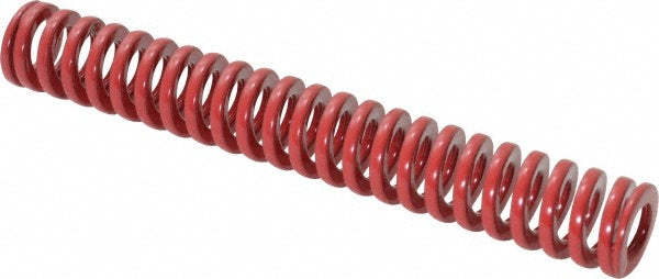 Dayton Lamina 9-0814-26 Die Spring 1/2" Hole Dia, 9/32" Rod Dia, 3-1/2" Free Length, Red