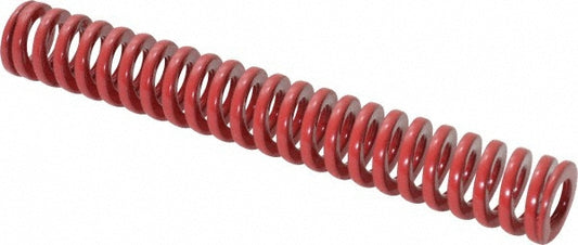 Dayton Lamina 9-0814-26 Die Spring 1/2" Hole Dia, 9/32" Rod Dia, 3-1/2" Free Length, Red