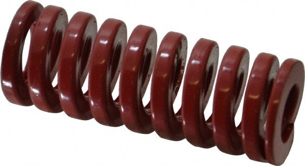 Dayton Lamina 9-1610-26 Die Spring 1" Hole Dia, 1/2" Rod Dia, 2-1/2" Free Length, Red