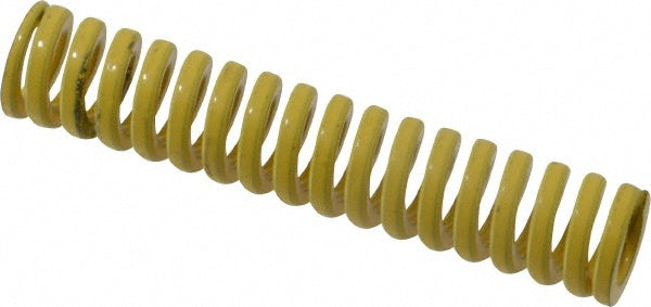 Dayton Lamina 9-0810-36 Die Spring 1/2" Hole Dia, 9/32" Rod Dia, 2-1/2" Free Length, Yellow