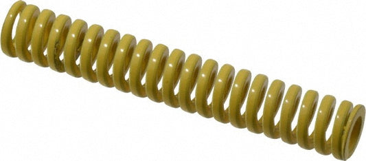 Dayton Lamina 9-0812-36 Die Spring 1/2" Hole Dia, 9/32" Rod Dia, 3" Free Length, Yellow