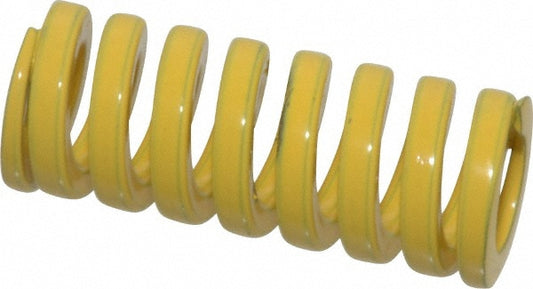 Dayton Lamina 9-1006-36 Die Spring 5/8" Hole Dia, 11/32" Rod Dia, 1-1/2" Free Length, Yellow