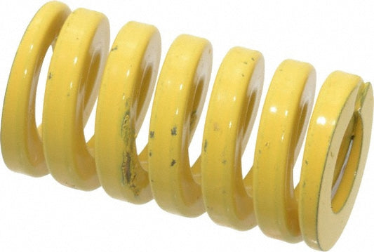 Dayton Lamina 9-1607-36 Die Spring 1" Hole Dia, 1/2" Rod Dia, 1-3/4" Free Length, Yellow