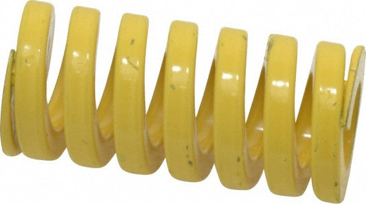 Dayton Lamina 9-1608-36 Die Spring 1" Hole Dia, 1/2" Rod Dia, 2" Free Length, Yellow