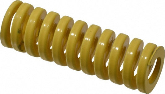 Dayton Lamina 9-1612-36 Die Spring 1" Hole Dia, 1/2" Rod Dia, 3" Free Length, Yellow