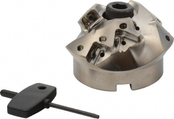 Seco 02670048 3.126" Cut Diam, 1" Arbor Hole, 0.866" Max Depth of Cut, 45&deg Indexable Chamfer & Angle Face Mill