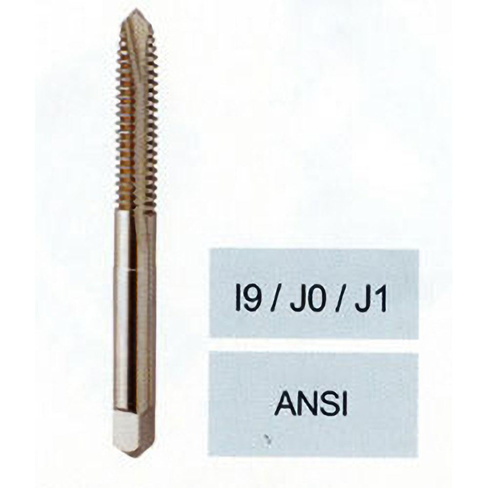 YG-1 J1243 Spiral Point Tap #6-32 UNC, 2 Flutes, Plug, 2B Class of Fit, Vanadium High Speed Steel, TiN Coated