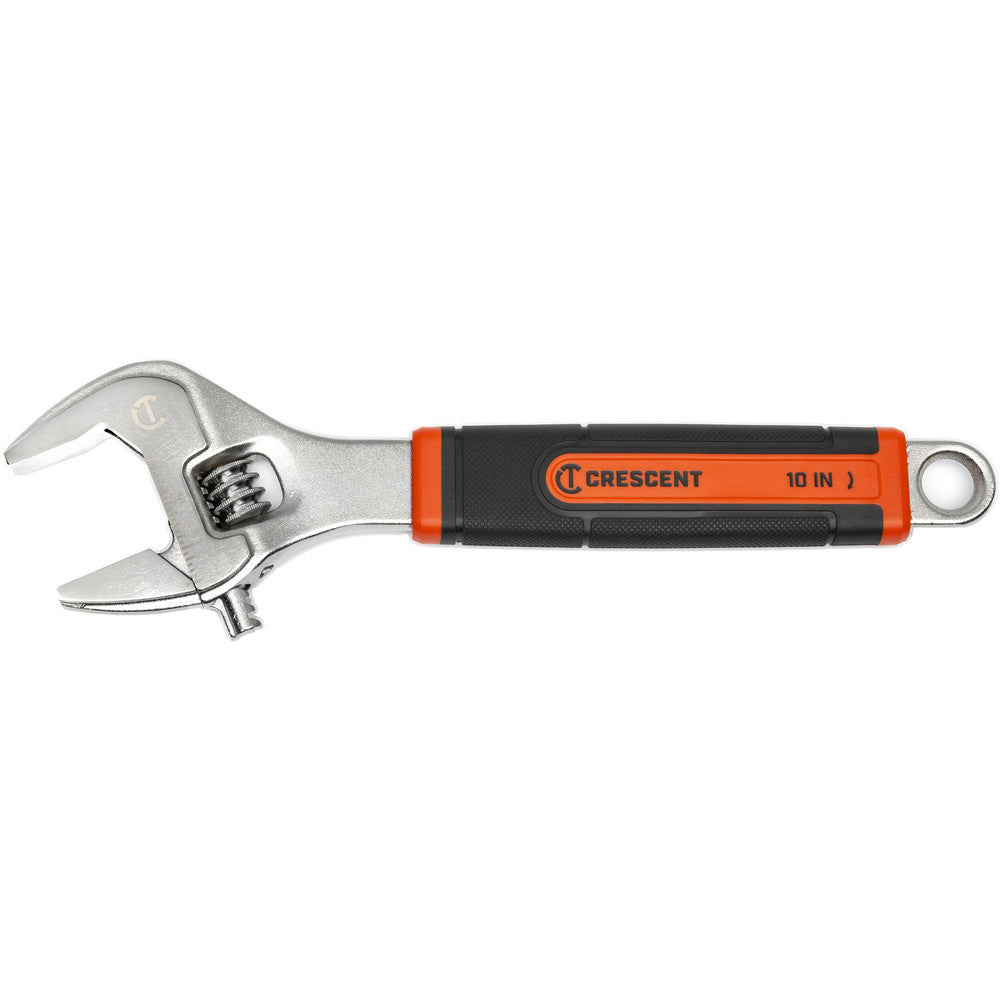 Crescent AC310CVS Adjustable Wrenches Overall Length (Inch) 10  Finish Polished Chrome  Handle Type Cushioned  Material Steel  Measuring Scale Yes  Jaw Capacity (Inch) 2-45/64