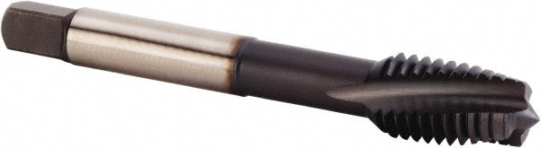 Kennametal 4116681 Spiral Flute Tap 3/8-16, UNC, 3 Flute, Plug Chamfer, 3BX Class of Fit, Powdered Metal, Multi-layer Finish
