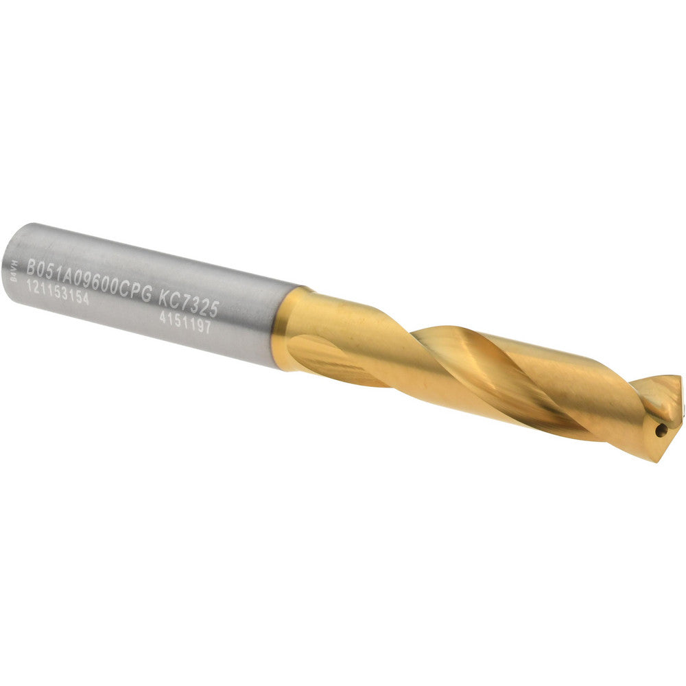 Kennametal 4151197 Screw Machine Length Drill Bit 9.60 mm Dia, 140 deg Point, Solid Carbide