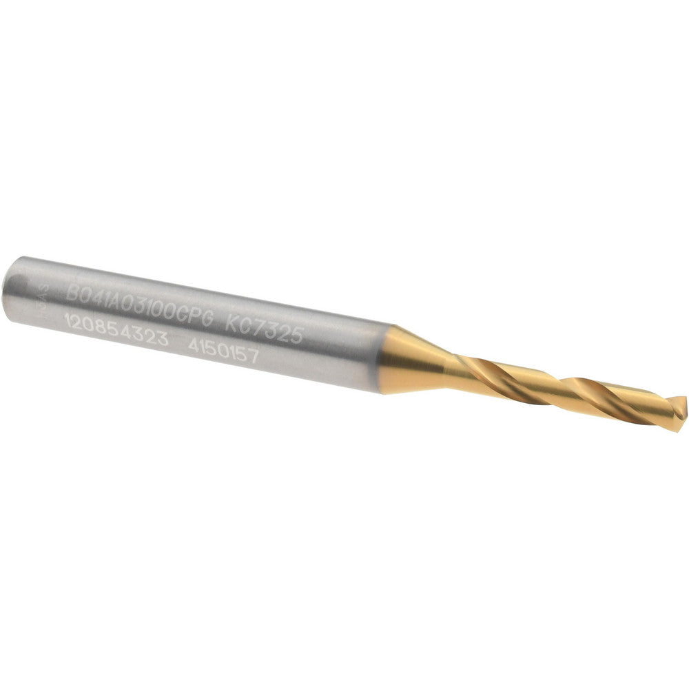 Kennametal 4150157 Screw Machine Length Drill Bit 3.10 mm Dia, 140 deg Point, Solid Carbide