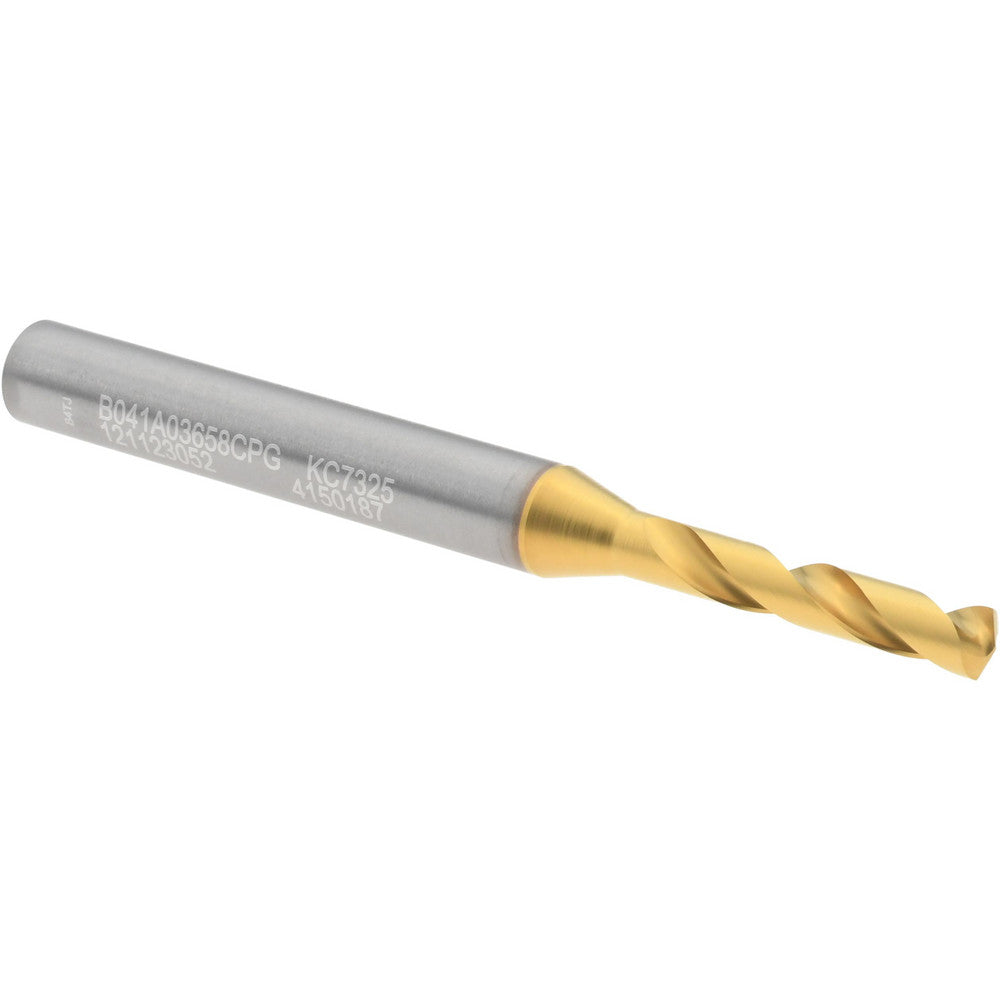 Kennametal 4150187 Screw Machine Length Drill Bit #27 (0.1440) Dia, 140 deg, Solid Carbide