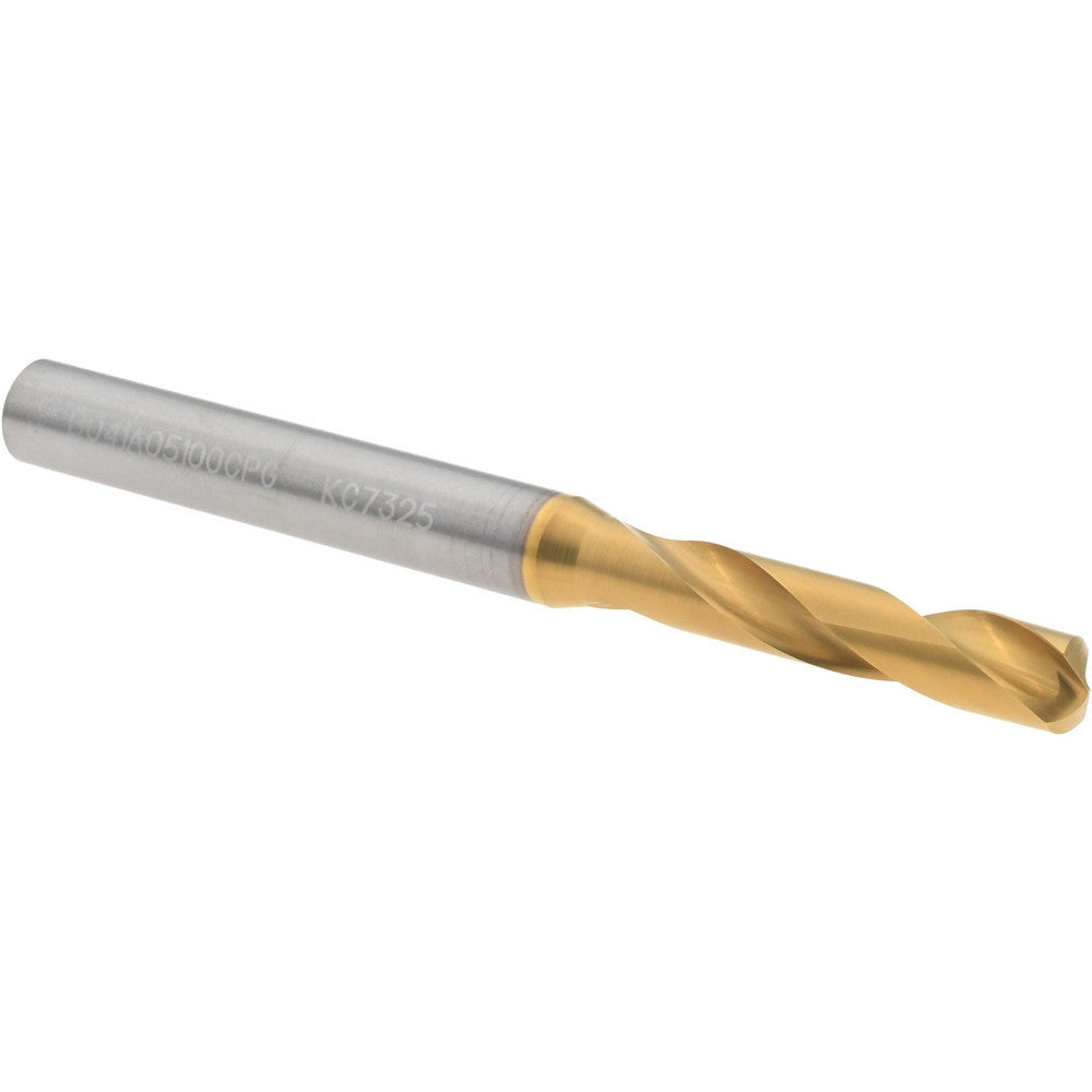 Kennametal 4150211 Screw Machine Length Drill Bit 5.10 mm Dia, 140 deg Point, Solid Carbide