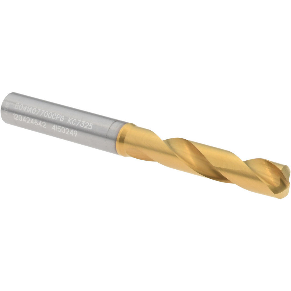 Kennametal 4150249 Screw Machine Length Drill Bit 7.70 mm Dia, 140 deg Point, Solid Carbide