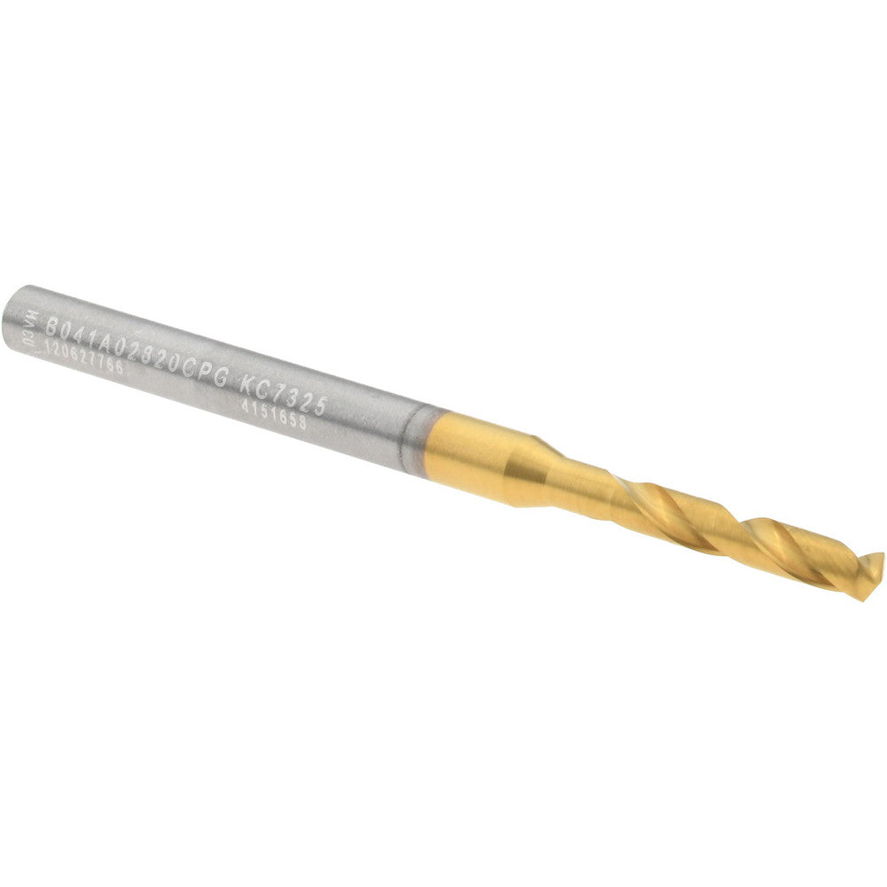 Kennametal 4151658 Screw Machine Length Drill Bit Size #34, 140 deg Point, Solid Carbide