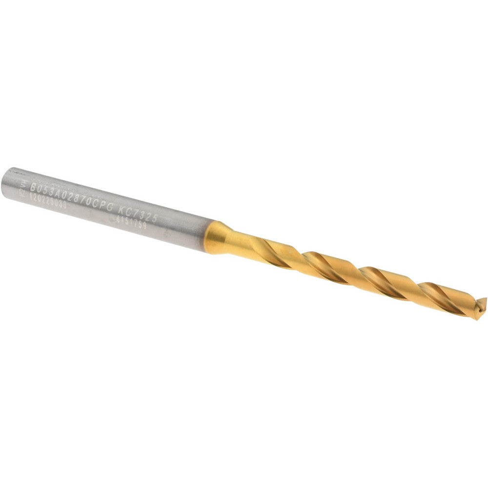 Kennametal 4151759 Taper Length Drill Bit Series B053A-CPG, #33, 140 &deg Point, Solid Carbide