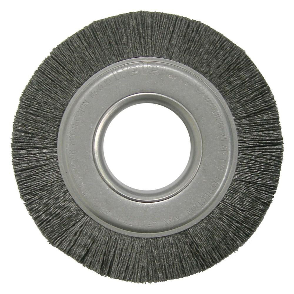 Weiler 86181 Wheel Brush 6" Wheel Dia, 3/4" Face Width, 0.0350" Wire Dia, Crimped