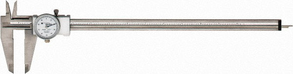 TESA Brown & Sharpe 00589046 Dial Caliper 12'' Range, 0.001'' Graduation, 0.1'' per Revolution