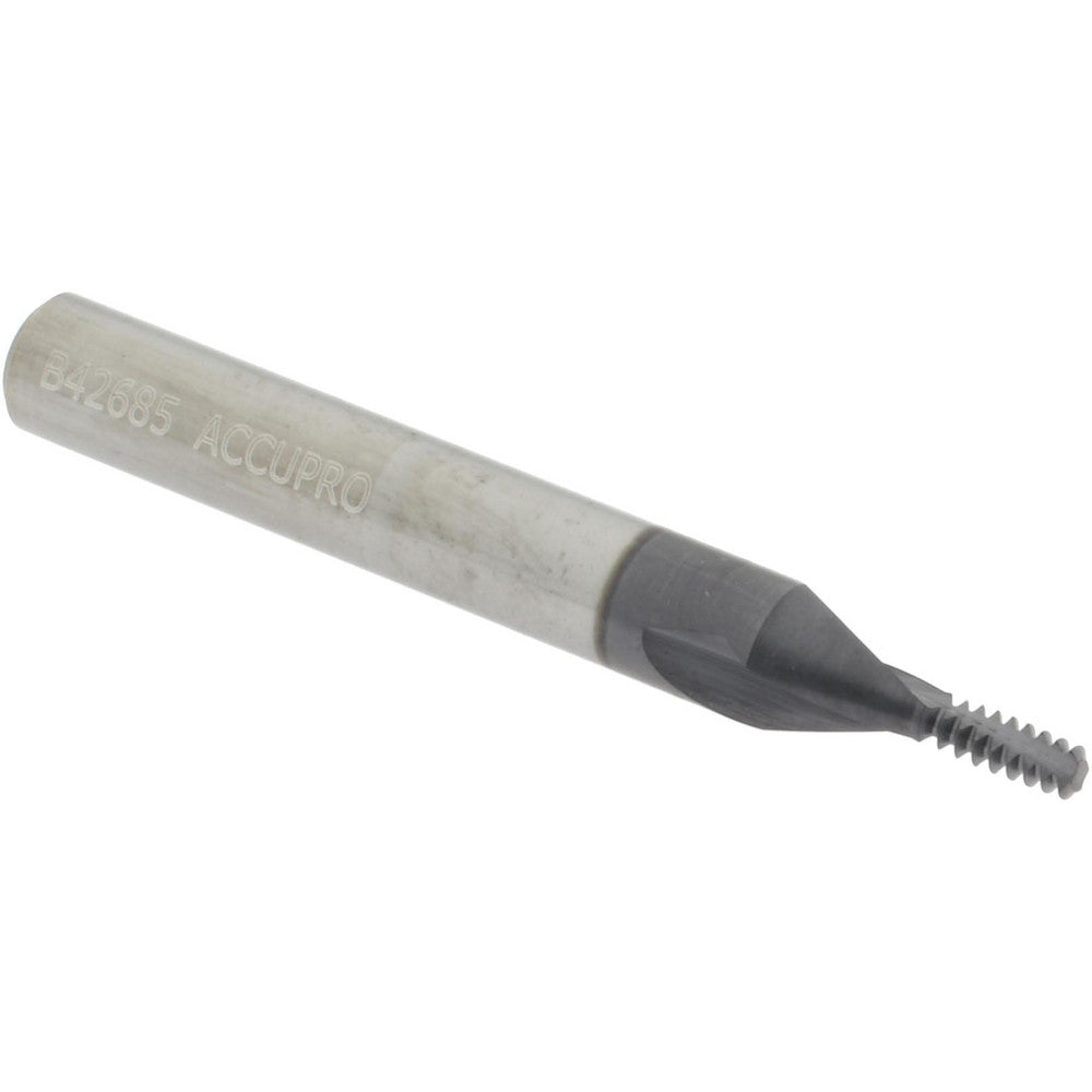 Accupro 930-00632 Helical Flute Thread Mill #6-32, Internal, 2 Flute, 0.2500" Shank Dia, Solid Carbide