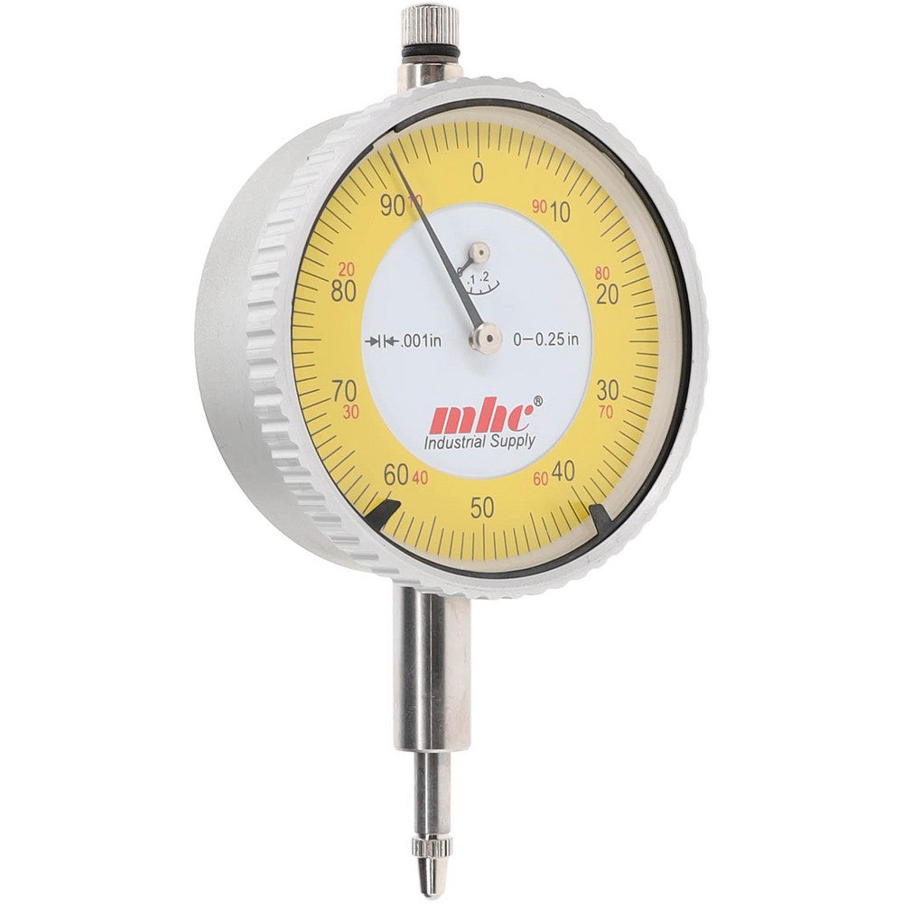 Value Collection 6605-4030 Dial Drop Indicator 0.25" Range, 0-100 Dial Reading, 0.001" Graduation, 2-9/32" Dial Dia