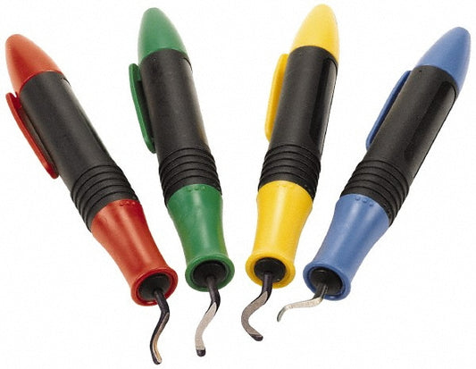 Shaviv 154-29144 Hand Deburring Tool Set 8 Pc, High Speed Steel