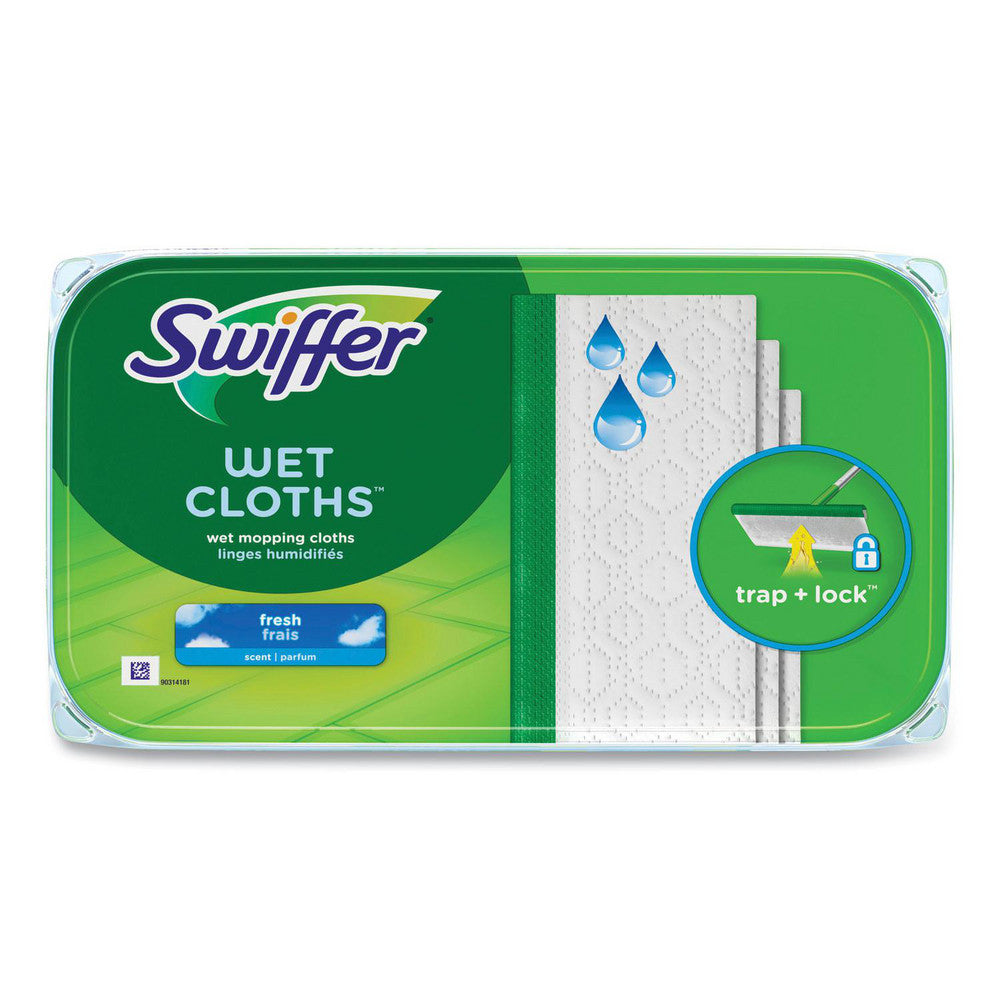 Swiffer PGC08622 Wet Mop Heads & Pads Connection Type Quick-Change  Head Material Cloth  Style Pad  Features Multi-Surface Cleaning  Approximate Weight (oz.) 12  For Use With Swiffer Mop