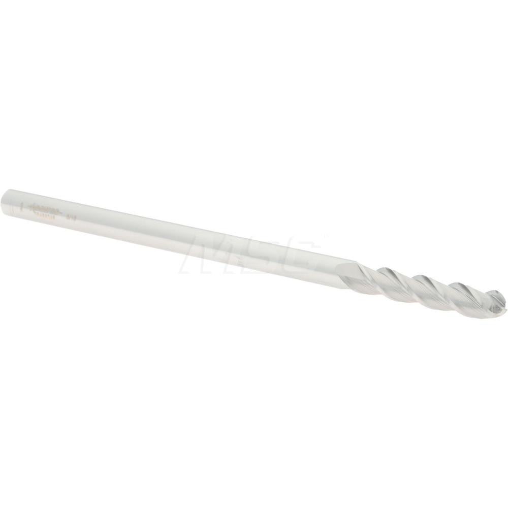 Accupro 76488246 Ball End Mill 0.3125" Dia, 1.5" LOC, 3 Flute, Solid Carbide