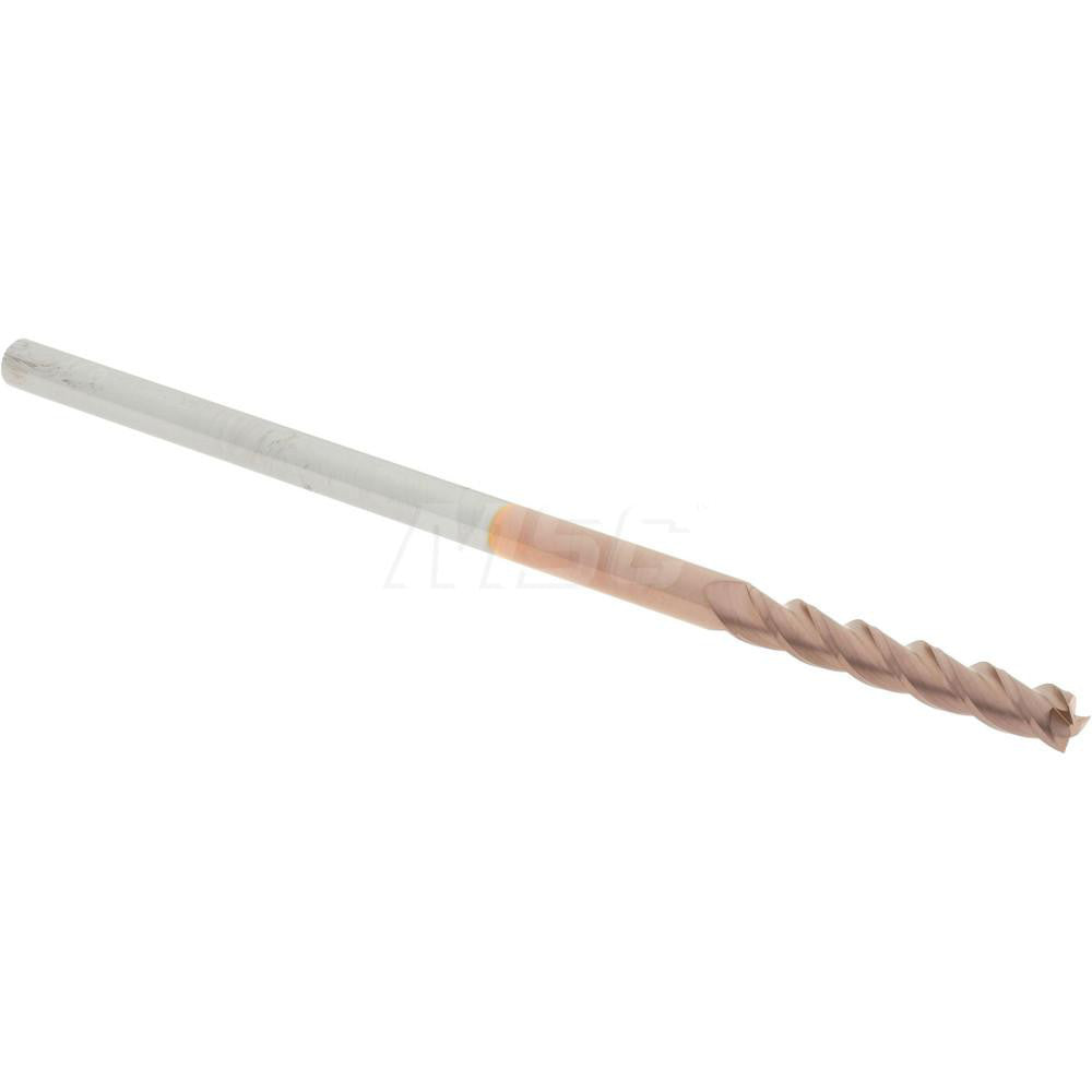 Accupro 76488618 Square End Mill 1/8'' Dia, 3/4'' LOC, 1/8'' Shank Dia, 3'' OAL, 3 Flutes, Solid Carbide