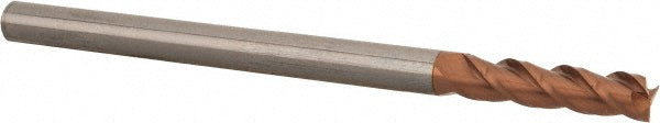 Accupro 76488733 Square End Mill 3/8'' Dia, 1-1/2'' LOC, 3/8'' Shank Dia, 6'' OAL, 3 Flutes, Solid Carbide