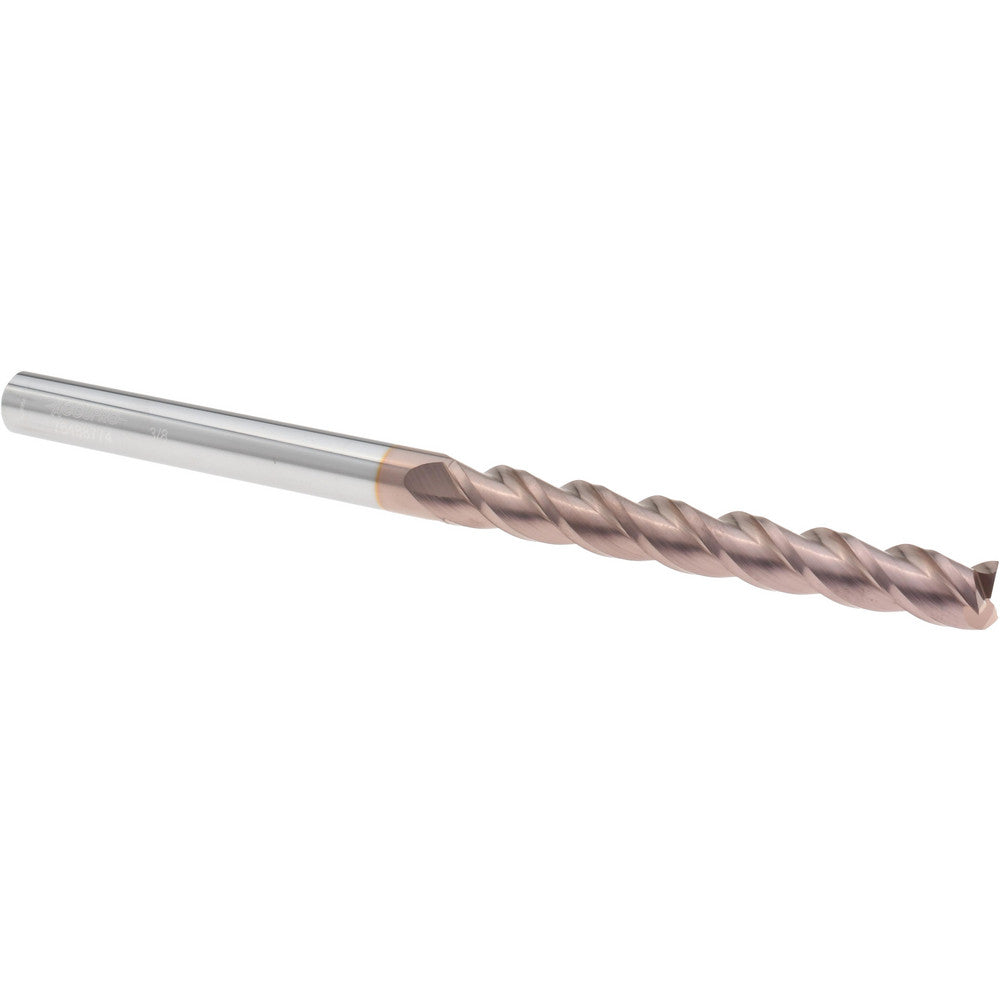 Accupro 76488774 Square End Mill 3/8'' Dia, 3'' LOC, 3/8'' Shank Dia, 6'' OAL, 3 Flutes, Solid Carbide