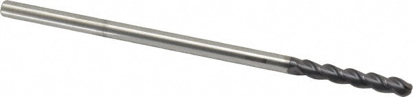 Accupro 76489137 Ball End Mill 0.25" Dia, 1.5" LOC, 3 Flute, Solid Carbide