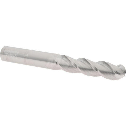 Accupro 76489327 Ball End Mill 0.75" Dia, 3" LOC, 3 Flute, Solid Carbide