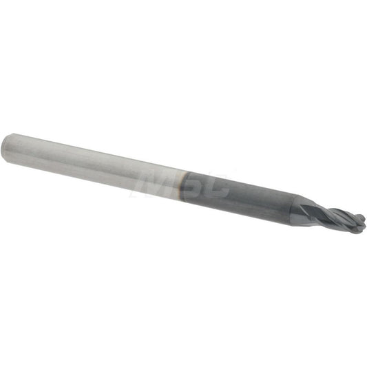 Accupro 76489889 Ball End Mill 0.0787" Dia, 0.1575" LOC, 4 Flute, Solid Carbide