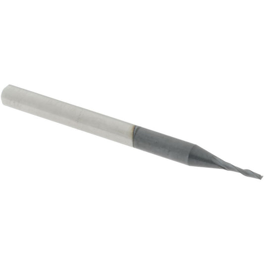 Accupro 76490507 Square End Mill 0.0394'' Dia, 0.1575'' LOC, 2 Flutes, Solid Carbide