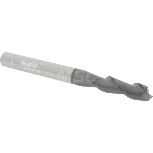 Accupro 76490598 Square End Mill 0.2362'' Dia, 0.748'' LOC, 2 Flutes, Solid Carbide