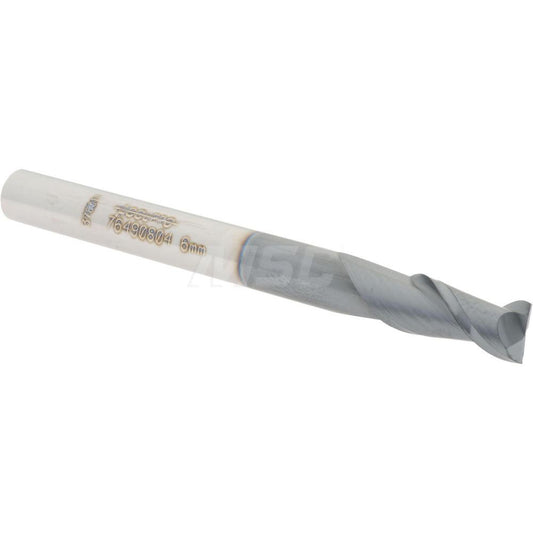 Accupro 76490804 Square End Mill 0.2362'' Dia, 0.4724'' LOC, 2 Flutes, Solid Carbide
