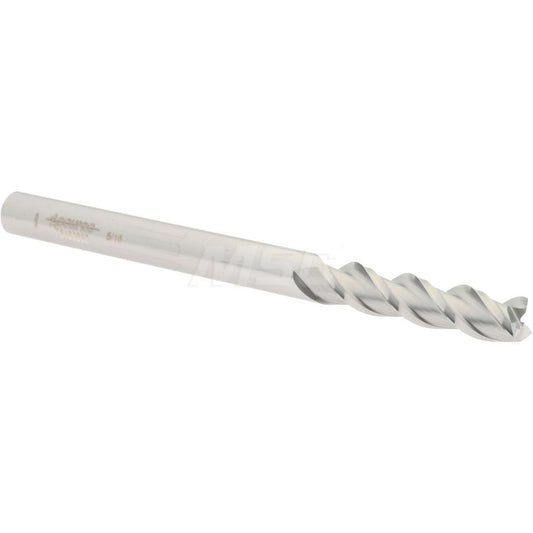 Accupro 76490952 Square End Mill 5/16'' Dia, 1-1/4'' LOC, 5/16'' Shank Dia, 4'' OAL, 3 Flutes, Solid Carbide