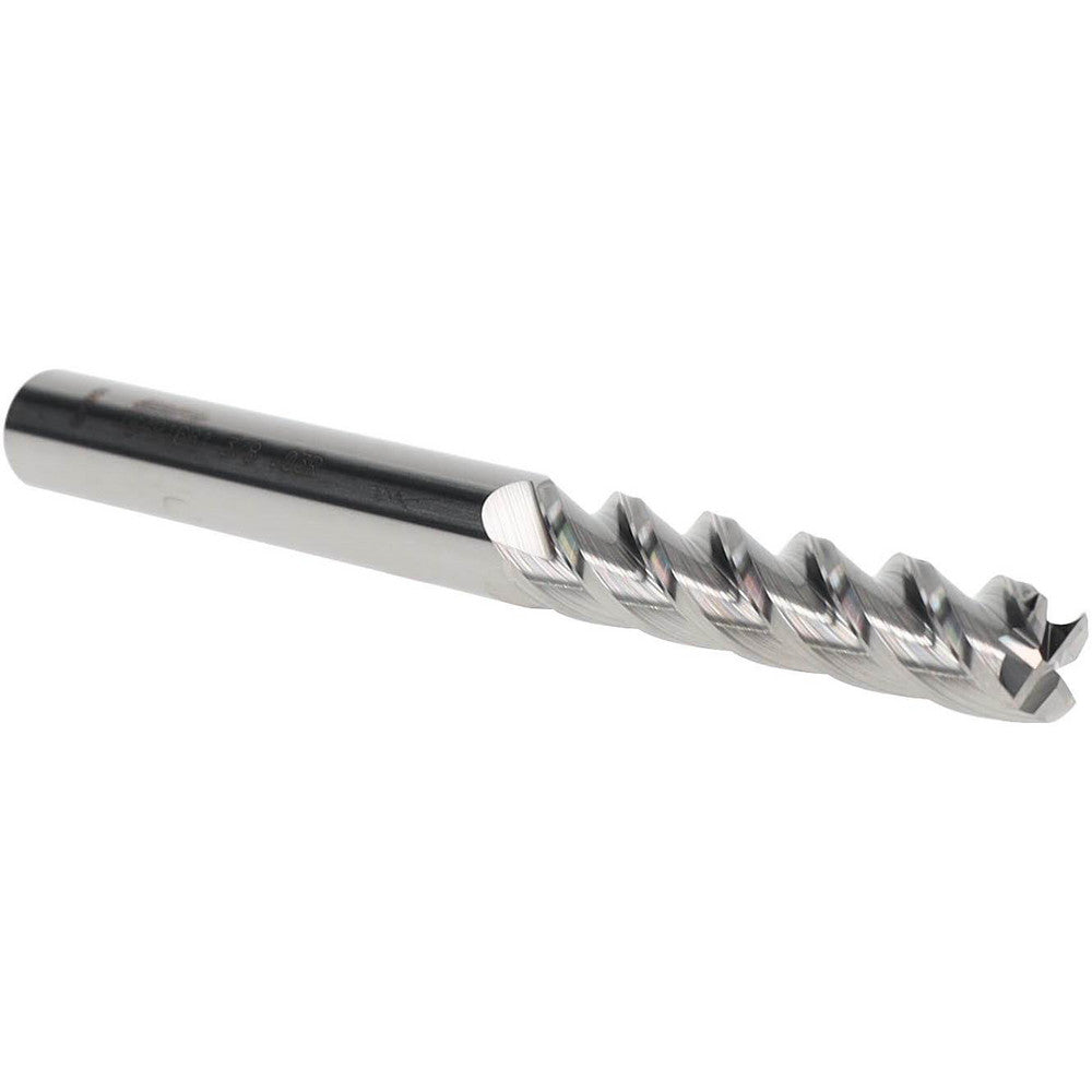 Accupro 76491661 Corner Radius End Mill 3/8" Dia, 1-3/4" LOC, 0.03" Radius, 4 Flutes, Solid Carbide