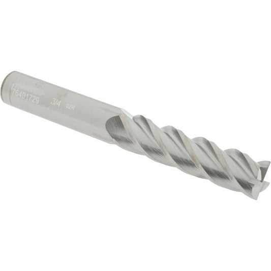Accupro 76491729 Corner Radius End Mill 3/4" Dia, 3" LOC, 0.02" Radius, 4 Flutes, Solid Carbide