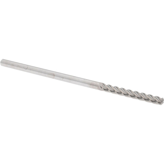 Accupro 76491810 Corner Radius End Mill 1/8" Dia, 1" LOC, 0.045" Radius, 4 Flutes, Solid Carbide