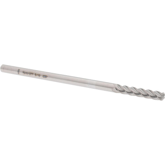 Accupro 76491877 Corner Radius End Mill 3/16" Dia, 1" LOC, 0.06" Radius, 4 Flutes, Solid Carbide