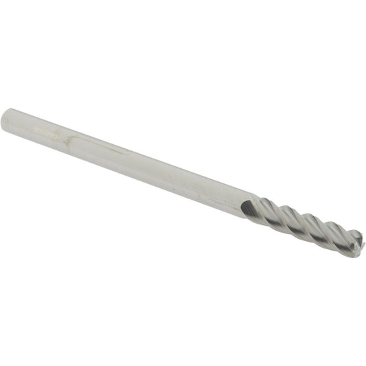 Accupro 76491927 Corner Radius End Mill 1/4" Dia, 1" LOC, 0.06" Radius, 4 Flutes, Solid Carbide