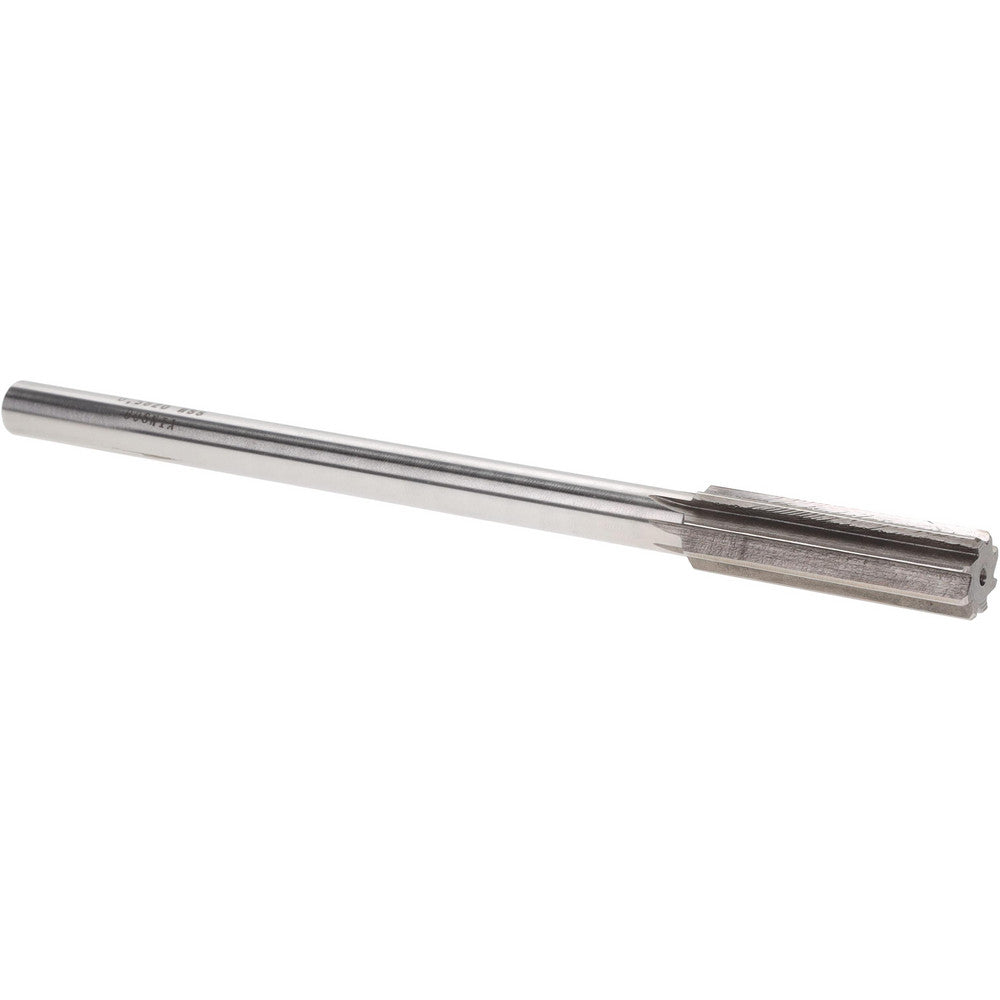 Value Collection SM0405820 Chucking Reamer 0.5820" Dia, 8" OAL, 2" Flute Length, Straight Flute, Straight-Cylindrical Shank, HSS